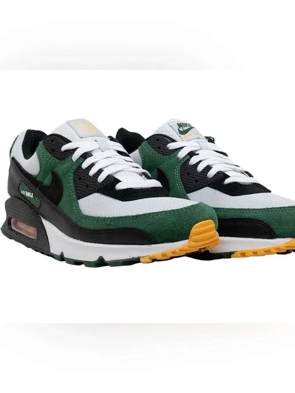Nike Air Max 90 Suede Mesh Athletic Retro Sneakers Gorge Green White - DM0029-00